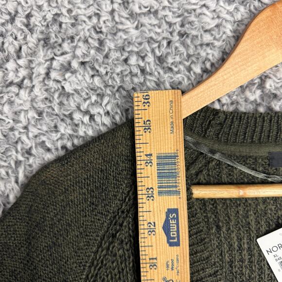 RDI Cardigan Burnt Olive Twist Olive Green Brown Sweater Size XL Oversized - Picture 10 of 10